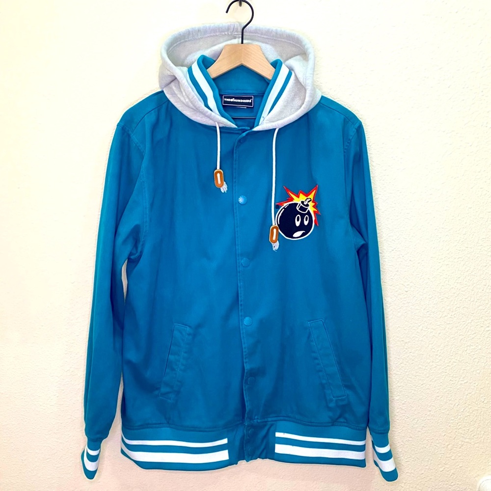 The Hundreds Teal Men’s Large Varsity Jacket